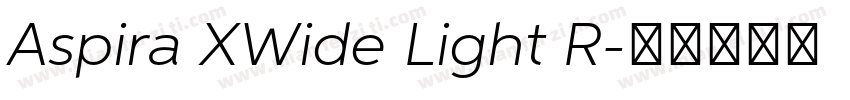 Aspira XWide Light R字体转换